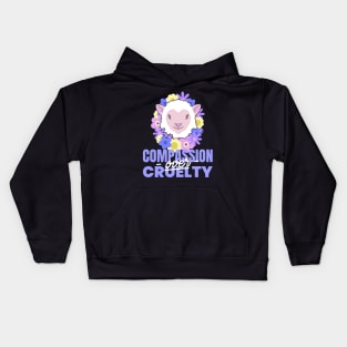 Compassion Over Cruelty Kids Hoodie